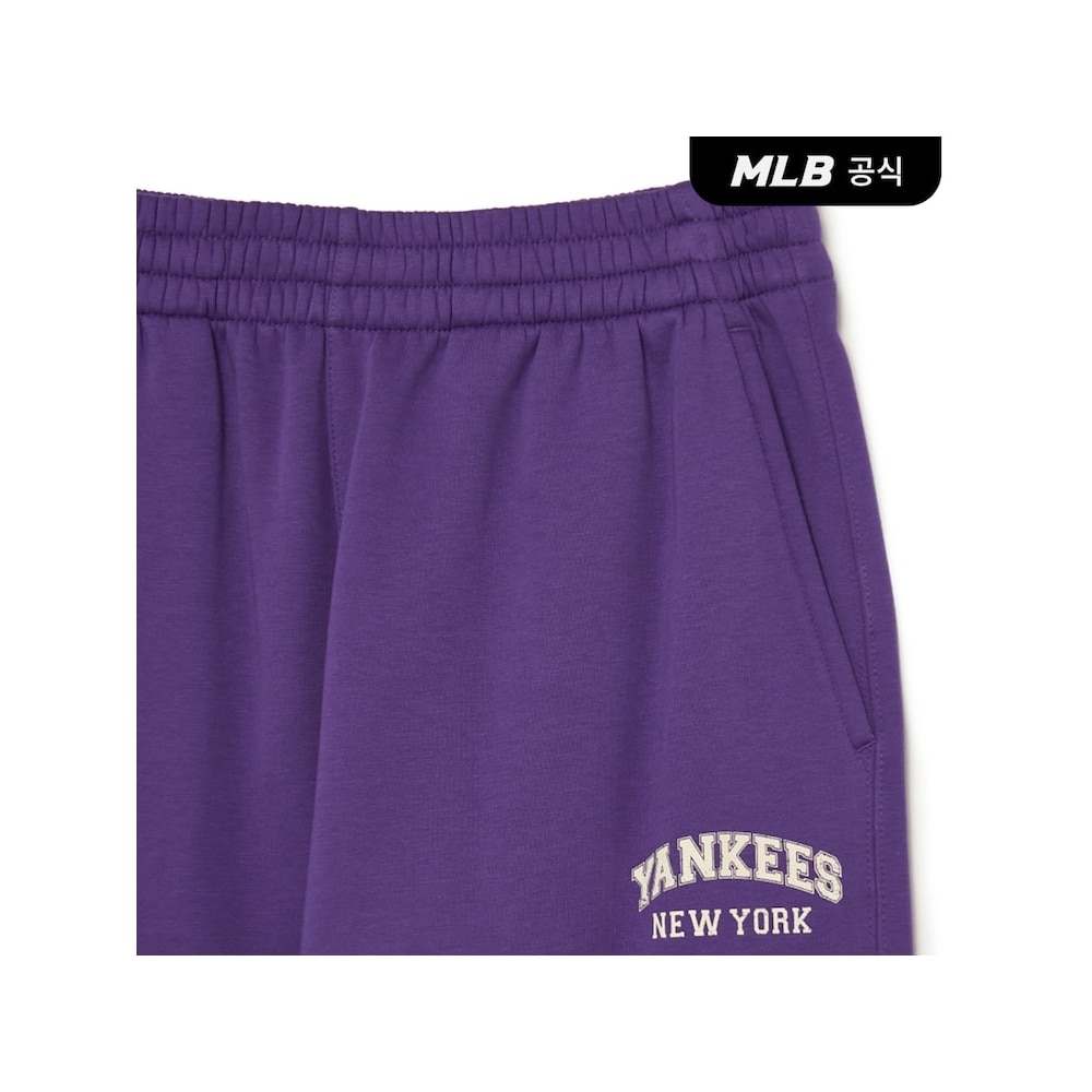 MLB バーシティロゴ起毛ジョガーパンツ NY (バイオレット) QHHC3APTV0236-50VOS