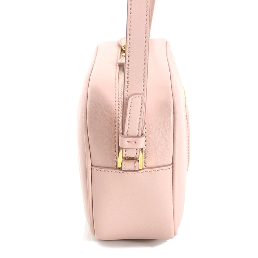サルヴァトーレフェラガモ Salvatore Ferragamo 斜め掛けショルダーバッグ ガンチーニ レザー ライトピンク ゴールド レディース e59414g