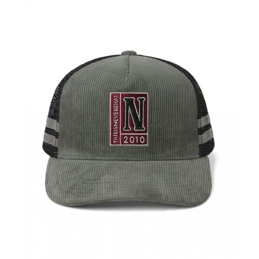 これは決してそうではない (これは決してそうではない) Nピンコーデュロイメッシュトラッカーキャップチャコール