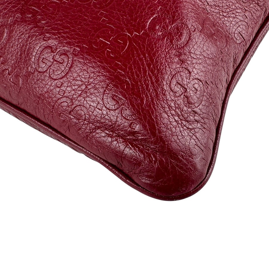 グッチ GUCCI ショルダーバッグ レザー レッド ユニセックス 201538 z6066 グッチ GUCCI ショルダーバッグ レザー レッド ユニセックス 201538 z6066