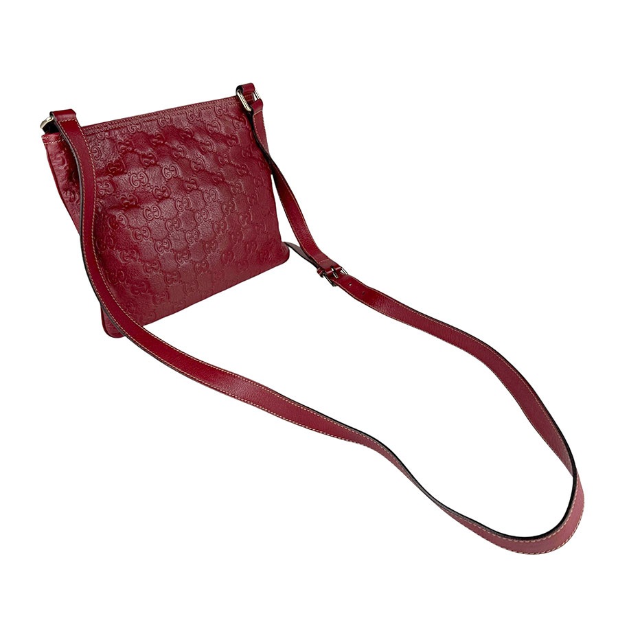 グッチ GUCCI ショルダーバッグ レザー レッド ユニセックス 201538 z6066 グッチ GUCCI ショルダーバッグ レザー レッド ユニセックス 201538 z6066