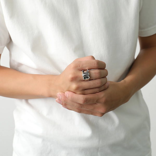 CELINE セリーヌ トリオンフ スカーフリング シルバーカラー アクセサリー CELINE(セリーヌ) トリオンフ4連リングUTT0284 UTT0284 シルバー