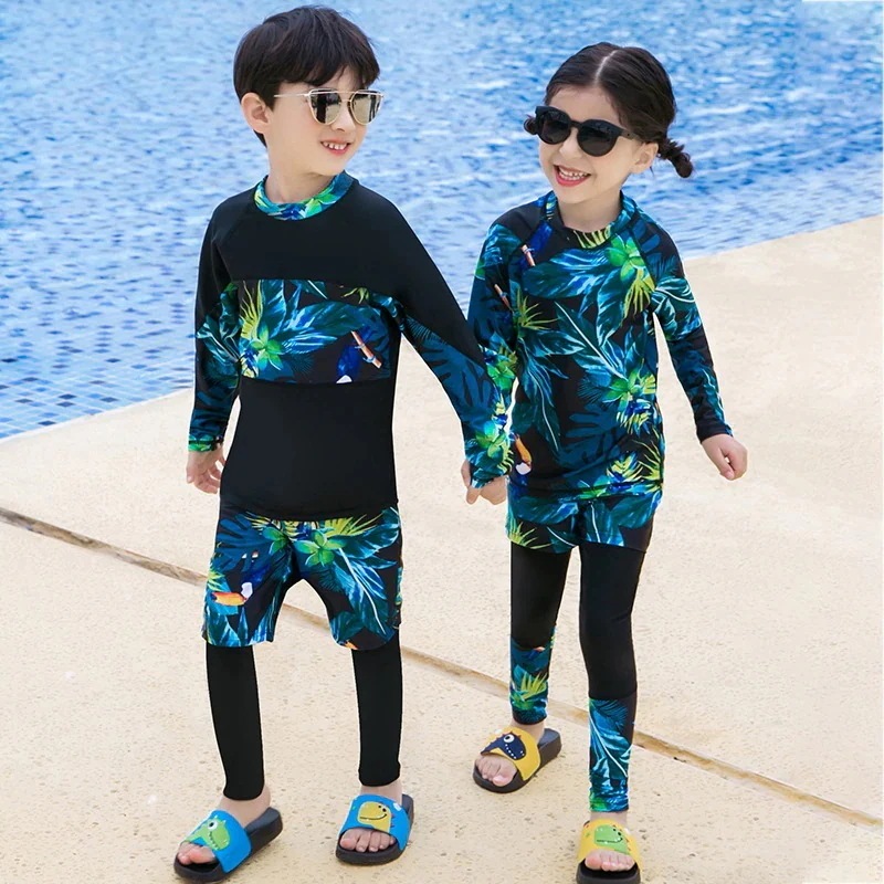 10点セットシュノーケリングサーフィン水着速乾性日焼け止め韓版の親子ウェットスーツ女性と男性のスプリット長袖ズボ 10点セットシュノーケリングサーフィン水着速乾性日焼け止め韓版の親子ウェットスーツ女性と男性のスプリット長袖ズボ