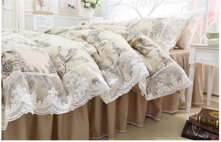寝具カバーセット 布団カバー グリーン 花柄 レース キレイめ 韓国風 布団カバーセット 3点セット 4点セット ベッドスカート 姫系 綿100％ 掛け布団カバー 可愛い プリント花柄 ロマンチック