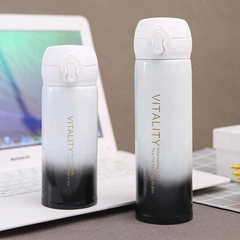 【期間限定で1つ買うと1つ無料】水筒 ステンレスボトル 5種類グラデーション色 400 ml 保温 保冷 直飲92 【期間限定で1つ買うと1つ無料】水筒 ステンレスボトル 5種類グラデーション色 400 ml 保温 保冷 直飲92