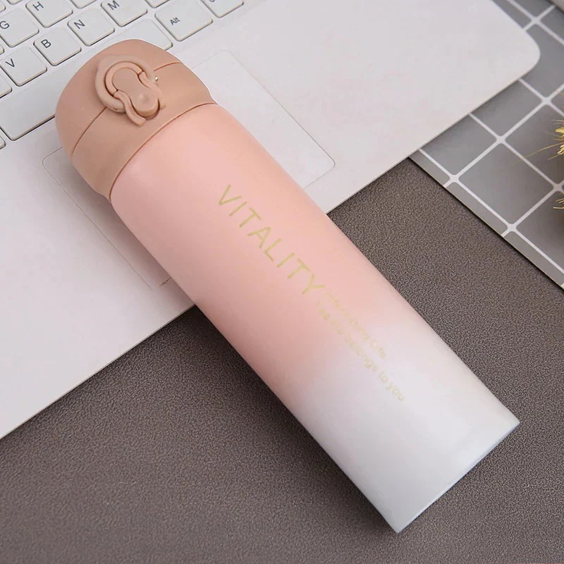 【期間限定で1つ買うと1つ無料】水筒 ステンレスボトル 5種類グラデーション色 400 ml 保温 保冷 直飲92 【期間限定で1つ買うと1つ無料】水筒 ステンレスボトル 5種類グラデーション色 400 ml 保温 保冷 直飲92