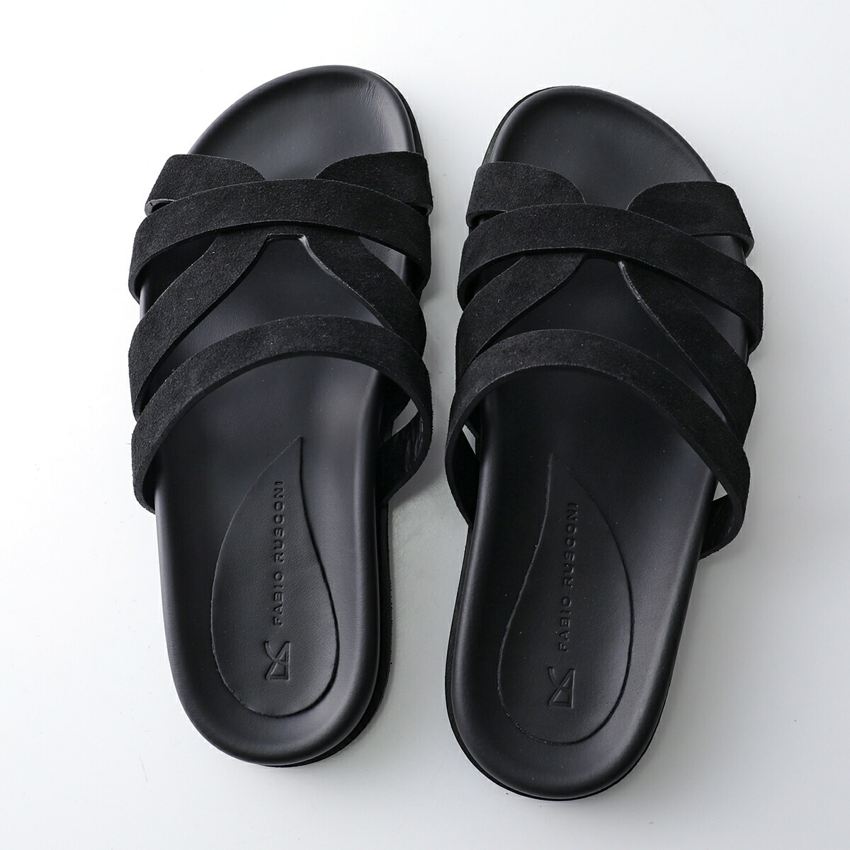 FABIO RUSCONI ファビオルスコーニ サンダル BKM2627 CAMOSCIO レディース レザー スウェード フラット シューズ 靴 カラー2色 【mega】