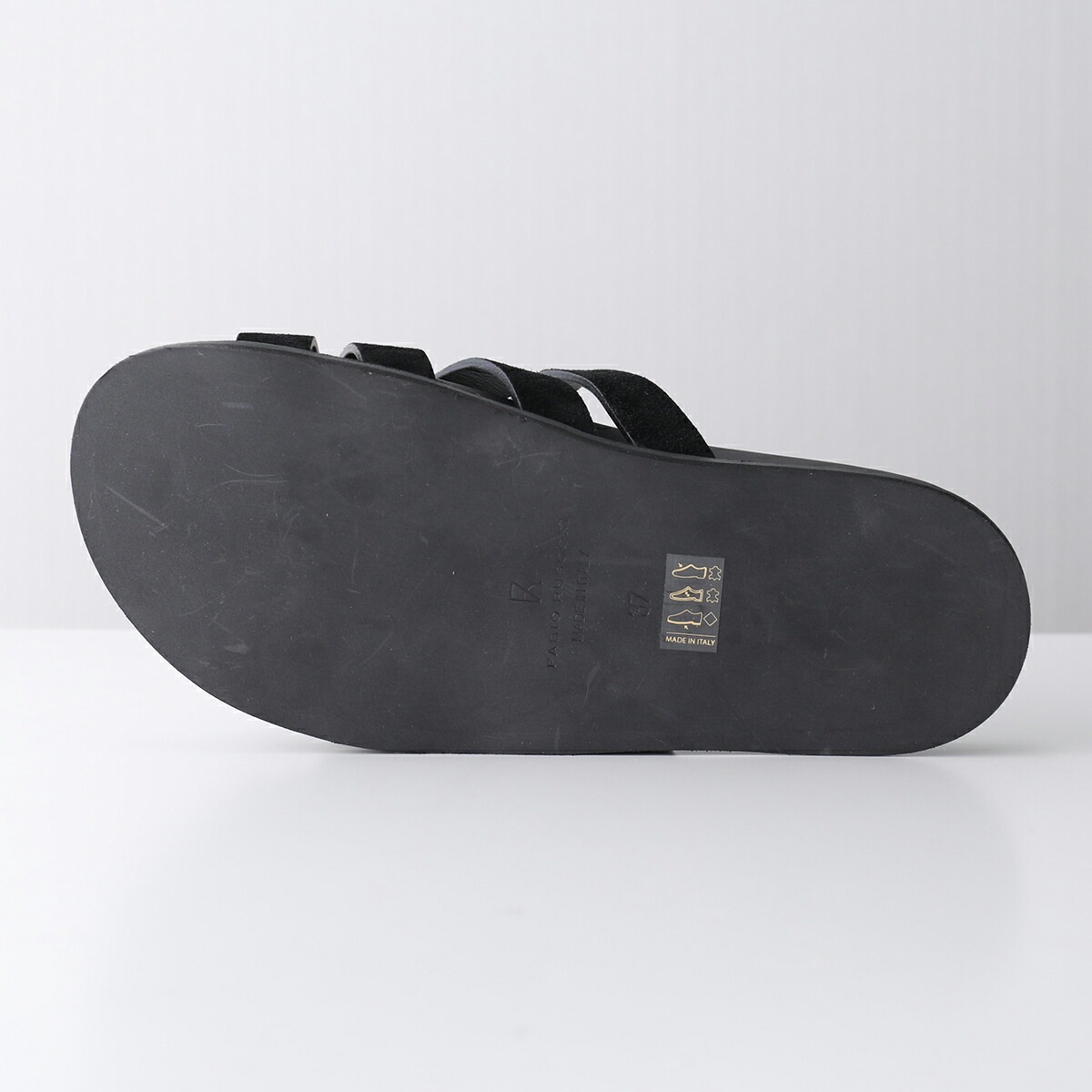 FABIO RUSCONI ファビオルスコーニ サンダル BKM2627 CAMOSCIO レディース レザー スウェード フラット シューズ 靴 カラー2色 【mega】