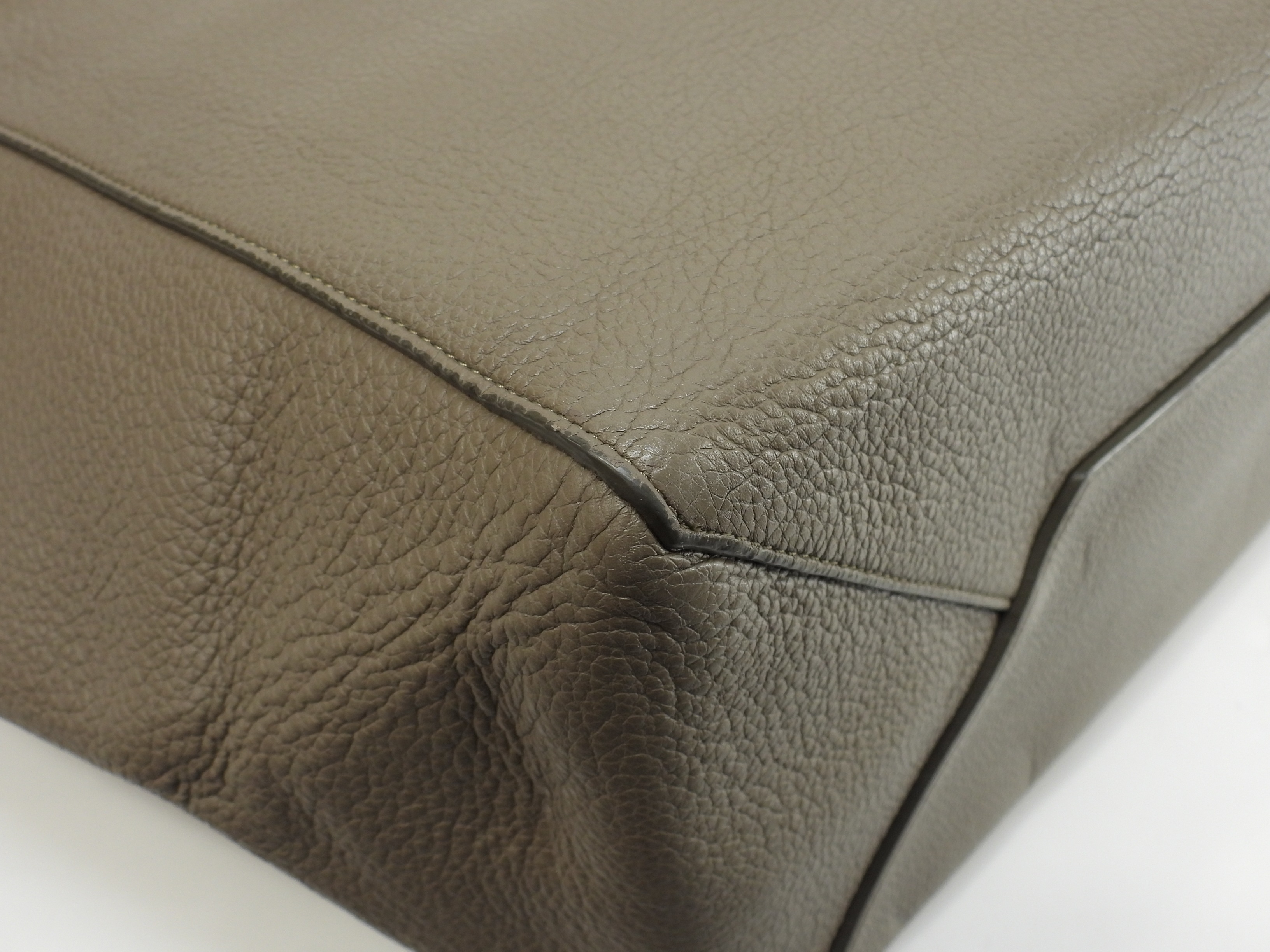 カバファントム スモール レザー灰 トートバッグ ショッピングバッグ 美品@S-LA-3155 カバファントム スモール レザー灰 トートバッグ ショッピングバッグ 美品@S-LA-3155