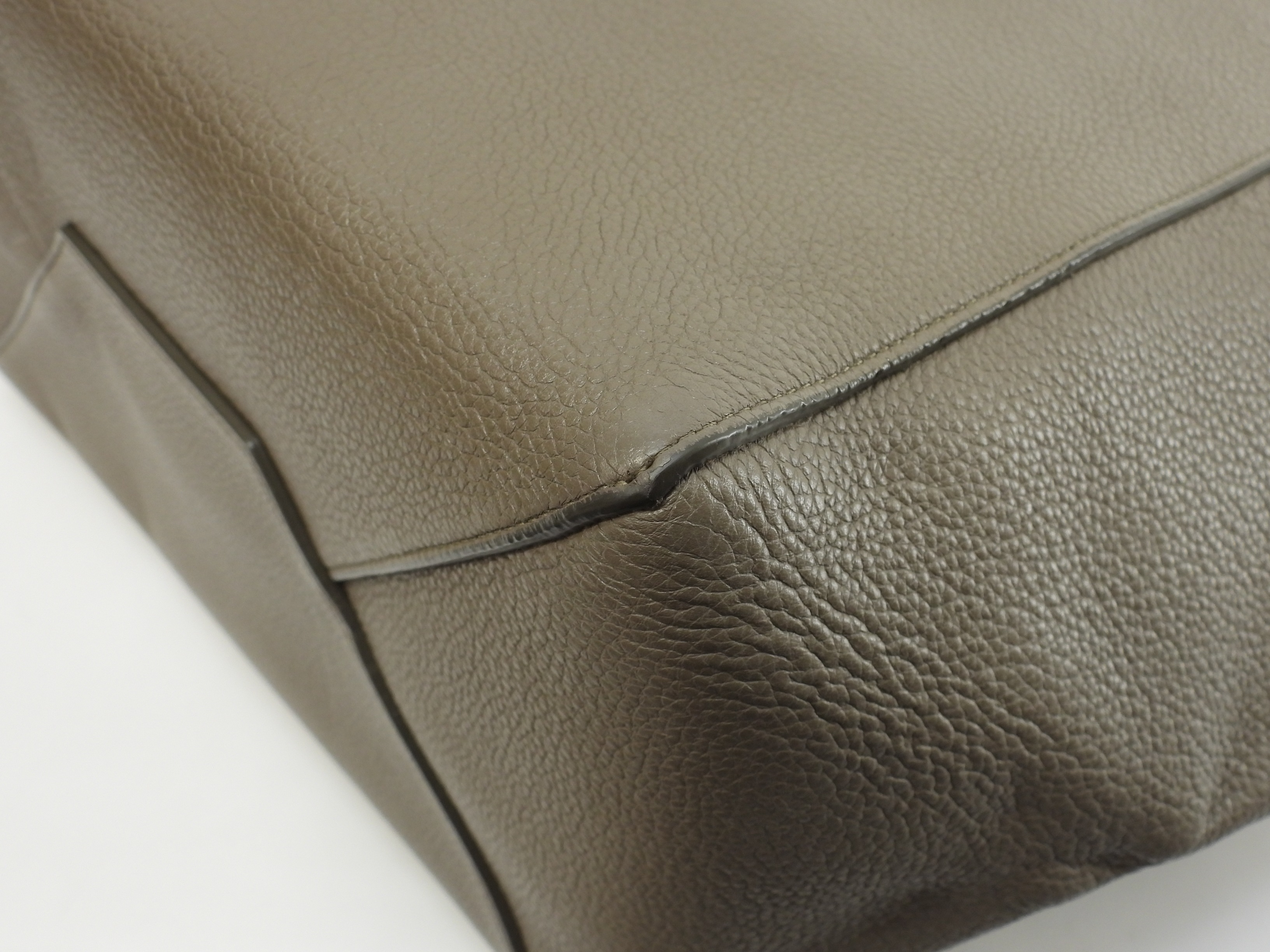 カバファントム スモール レザー灰 トートバッグ ショッピングバッグ 美品@S-LA-3155 カバファントム スモール レザー灰 トートバッグ ショッピングバッグ 美品@S-LA-3155