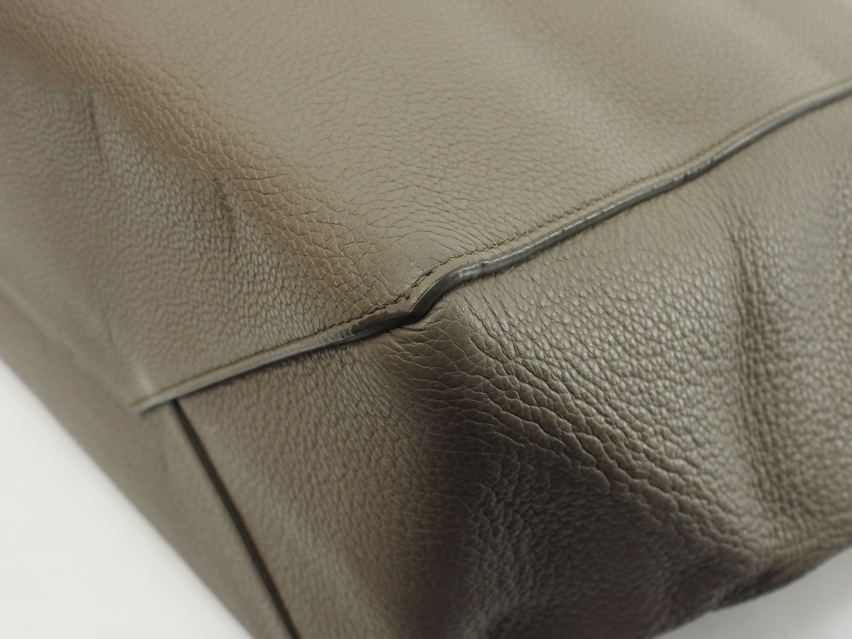 カバファントム スモール レザー灰 トートバッグ ショッピングバッグ 美品@S-LA-3155 カバファントム スモール レザー灰 トートバッグ ショッピングバッグ 美品@S-LA-3155