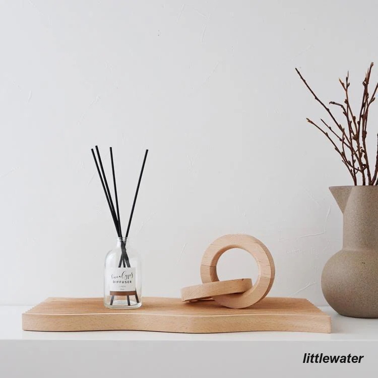 ウッドトレイ トレー アーチ ウェーブ型 ナチュラル 木 木製 オブジェ ディスプレイ インテリア 韓国インテリア 雑貨 新生活