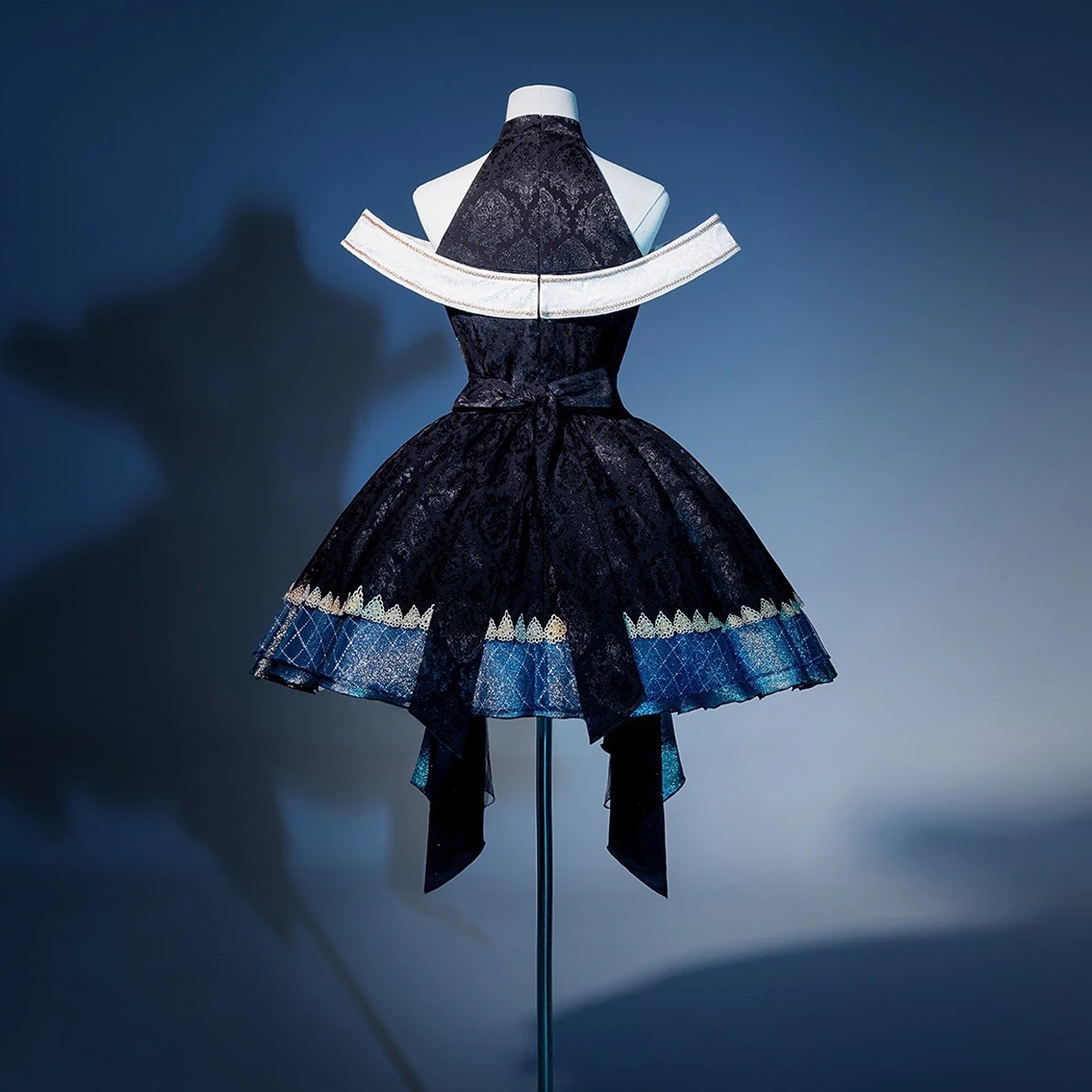 正規品デザイン宇宙十字lolitaダークゴシック首掛けショルダーワンピースロリータ 正規品デザイン宇宙十字lolitaダークゴシック首掛けショルダーワンピースロリータ