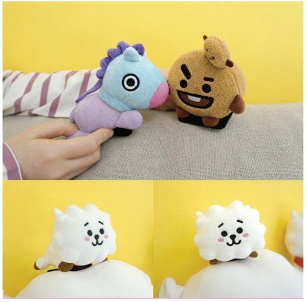 Qoo10] BT21 マグネット ライング 縫いぐるみセット