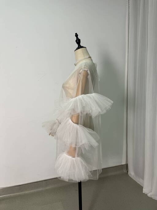 実例写真!2ways トップス+キャミソール 可愛い 前撮り ソフトチュール クレープ生地 ふわふわ 披露宴 前撮り 実例写真!2ways トップス+キャミソール 可愛い 前撮り ソフトチュール クレープ生地 ふわふわ 披露宴 前撮り