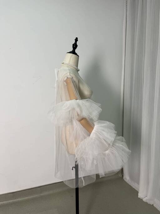 実例写真!2ways トップス+キャミソール 可愛い 前撮り ソフトチュール クレープ生地 ふわふわ 披露宴 前撮り 実例写真!2ways トップス+キャミソール 可愛い 前撮り ソフトチュール クレープ生地 ふわふわ 披露宴 前撮り