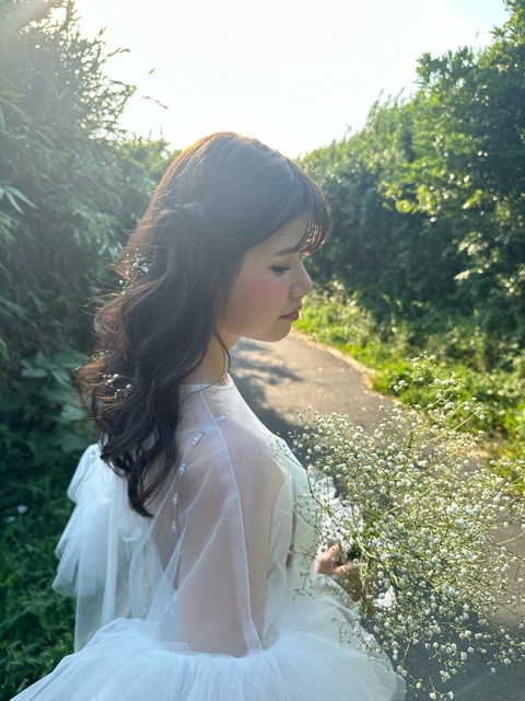 実例写真!2ways トップス+キャミソール 可愛い 前撮り ソフトチュール クレープ生地 ふわふわ 披露宴 前撮り 実例写真!2ways トップス+キャミソール 可愛い 前撮り ソフトチュール クレープ生地 ふわふわ 披露宴 前撮り