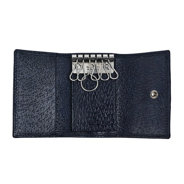 GUCCI 603732-96IWN-4076 OPHIDIA グッチ オフィディア 6連キーケース GGスプリームキャンバス/レザー ベージュ/ブルー/レッド/シルバー