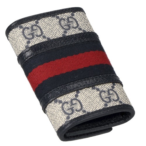 GUCCI 603732-96IWN-4076 OPHIDIA グッチ オフィディア 6連キーケース GGスプリームキャンバス/レザー ベージュ/ブルー/レッド/シルバー
