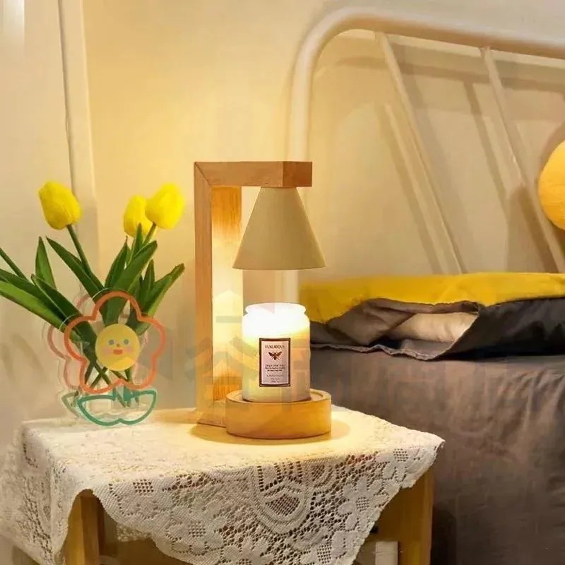 キャンドルウォーマー 高さ調整 調光 ホルダー 電球付き キャンドルウォーマーランプ アロマキャンドル アロマバーナー テーブルランプ ナイトランプ 間接照明