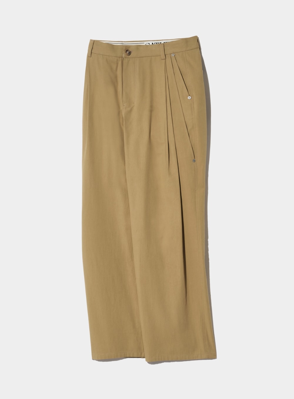 ★SATUR★ Vinales Two Tuck Wide Chino Pants Classic Beige SATUR】 VINALES 2-TUCK WIDE CHINO PANTS : CLASSIC BEIGE その他