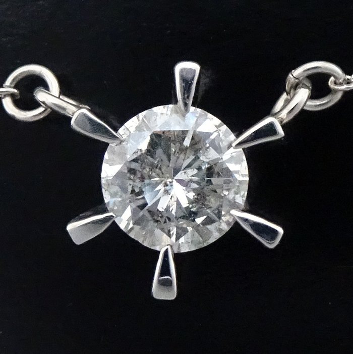 ダイヤモンド ネックレス 一粒ダイヤモンド0.53ct Pt900プラチナxPt850プラチナ /75591【中古】 ダイヤモンド ネックレス 一粒ダイヤモンド0.53ct Pt900プラチナxPt850プラチナ /75591【中古】