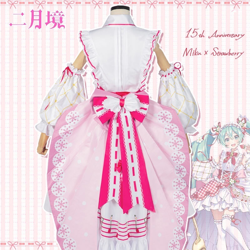 VOCALOID 初音ミク コスプレ変装仮装 コスプレ衣装 Hatsune Miku 15周年記念 ロリータLolita ドレス ワンピース 文化祭 学園祭 ハロウィン