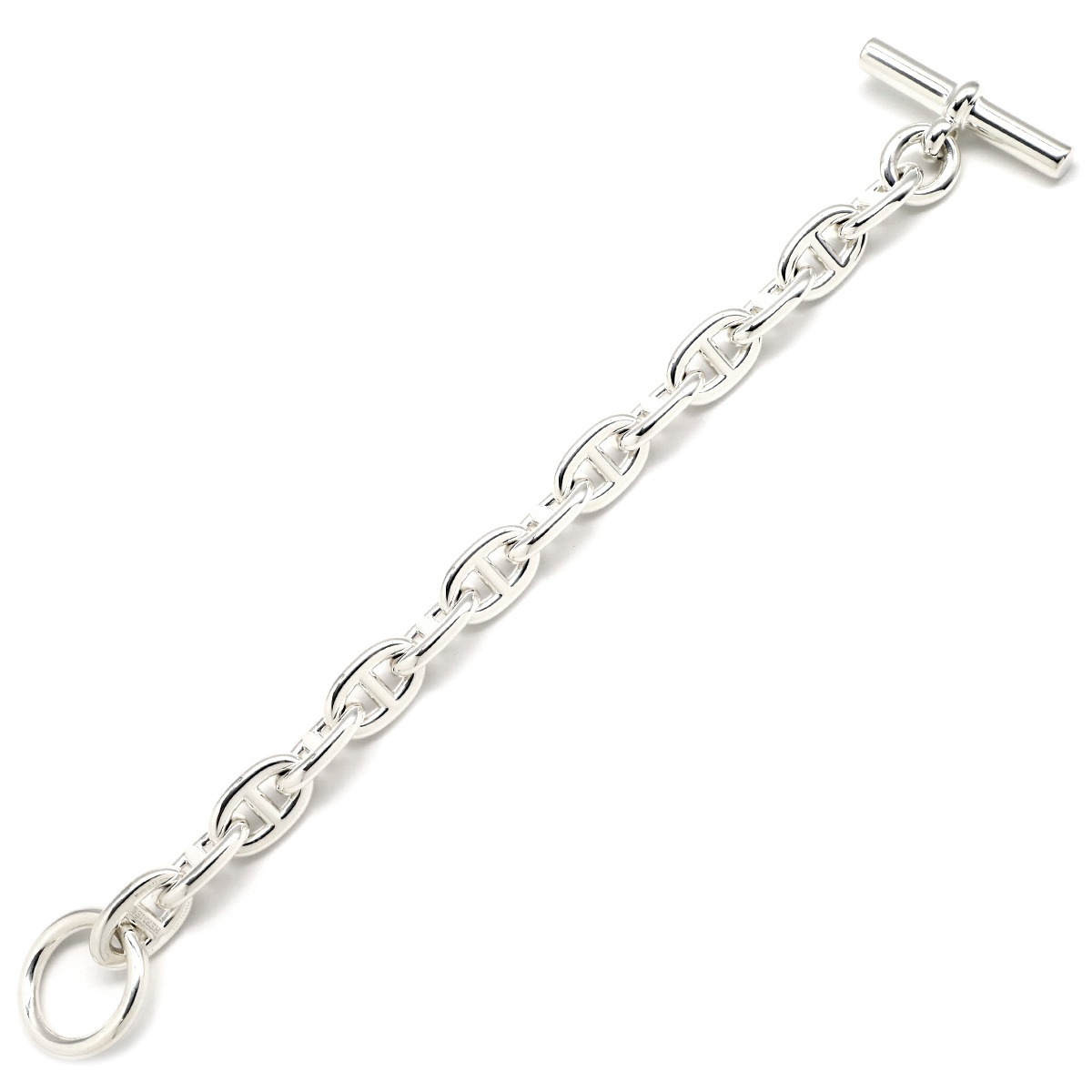 エルメス HERMES ブレスレット シェーヌダンクル MM シルバー925 シルバー 14コマ スターリングシルバー SV925 Ag925 【ケース】【中古】