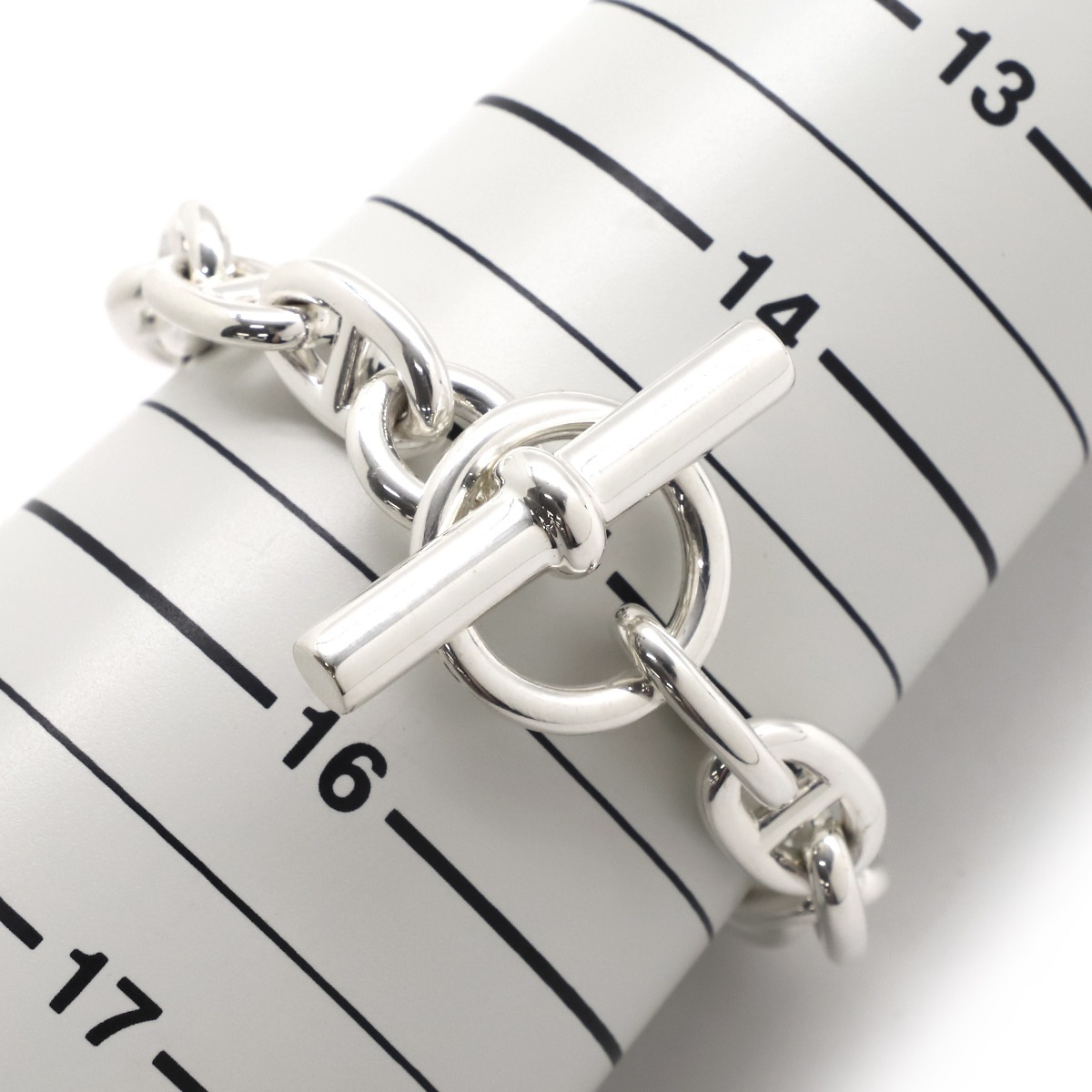 エルメス HERMES ブレスレット シェーヌダンクル MM シルバー925 シルバー 14コマ スターリングシルバー SV925 Ag925 【ケース】【中古】