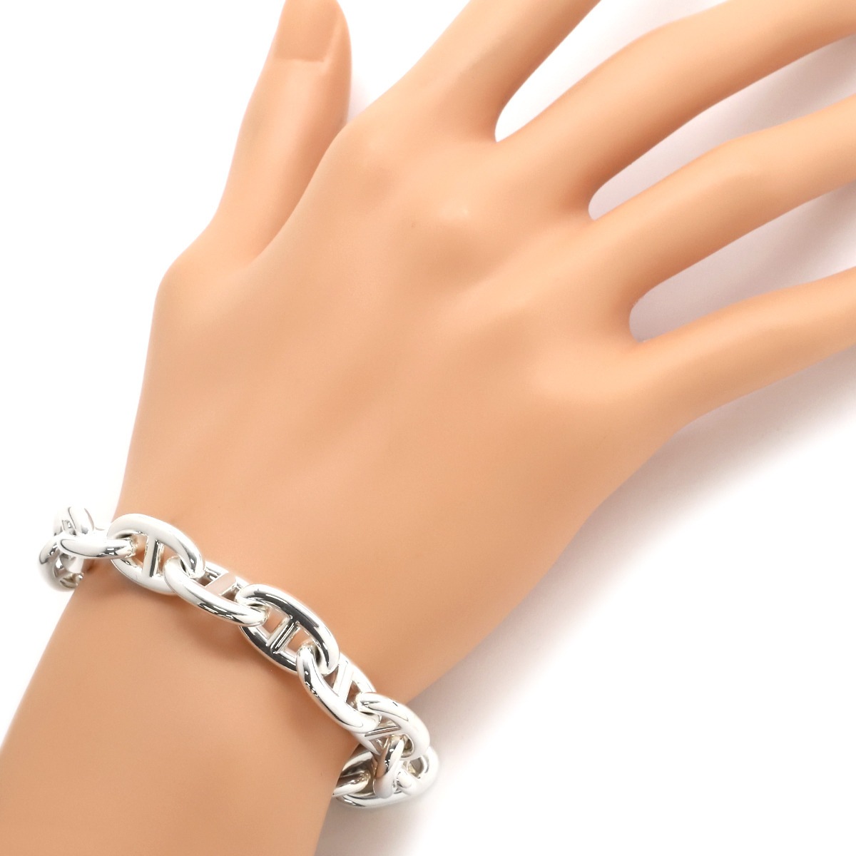 エルメス HERMES ブレスレット シェーヌダンクル MM シルバー925 シルバー 14コマ スターリングシルバー SV925 Ag925 【ケース】【中古】