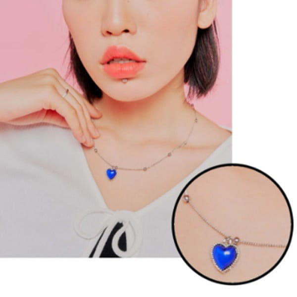 BTS POPUP ネックレス 3size レーニンストーンクバンチェーンネックレス [BLACKPURPLE