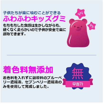 ヤムグルー 目の健康ゼリー4g 90個 / 韓国大人気の子どもの目の健康ビタミン(ビタミンA,C,E,亜鉛)