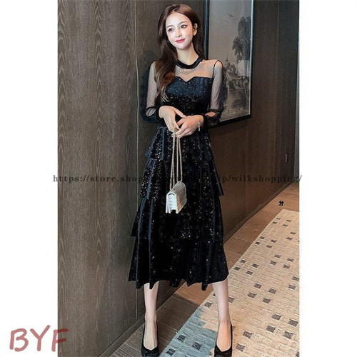 Qoo10] パーティードレス 結婚式 ドレス お呼ば