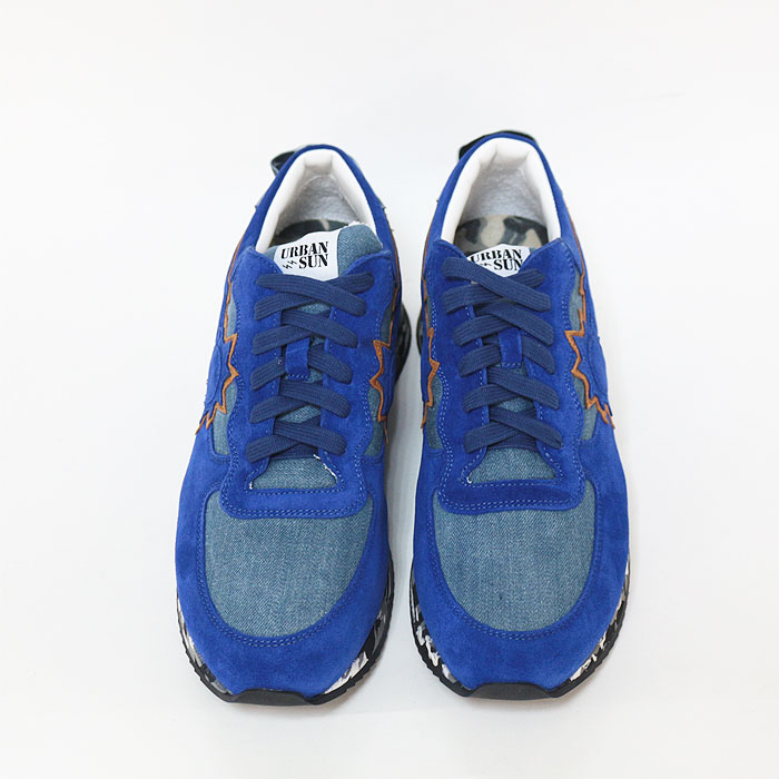 新到着 Ndre121 イタリアブランド メンズ 靴 スニーカー メンズ ローカット ブルー カジュアル カラー Blue Www Pulse Orange Cm