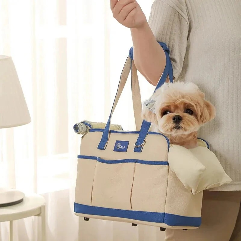 子犬用の小さな犬のキャリーバッグ 犬の散歩用の素敵なショルダーストラップ 1 bag mat and strap 37x17x25cm 子犬用の小さな犬のキャリーバッグ 犬の散歩用の素敵なショルダーストラップ 1 bag mat and strap 37x17x25cm