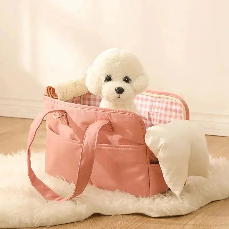 子犬用の小さな犬のキャリーバッグ 犬の散歩用の素敵なショルダーストラップ 1 bag mat and strap 37x17x25cm 子犬用の小さな犬のキャリーバッグ 犬の散歩用の素敵なショルダーストラップ 1 bag mat and strap 37x17x25cm