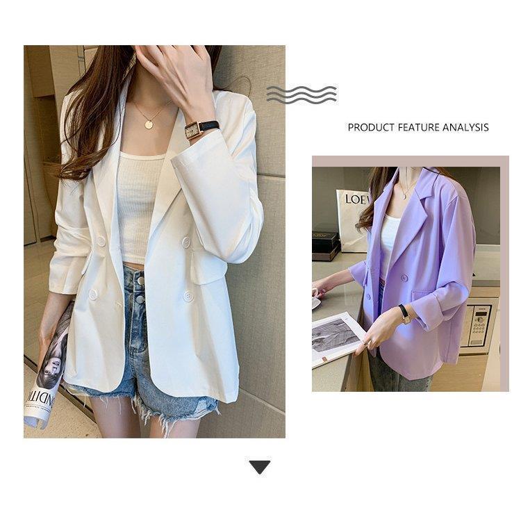 【急速出荷 2025年新作】スーツジャケット レディース 秋新作 長袖ブレザー 白 薄手スーツ 40代 カジュアル テーラードジャケット ゆったり UVカット 通勤 オシャレ30代 50代
