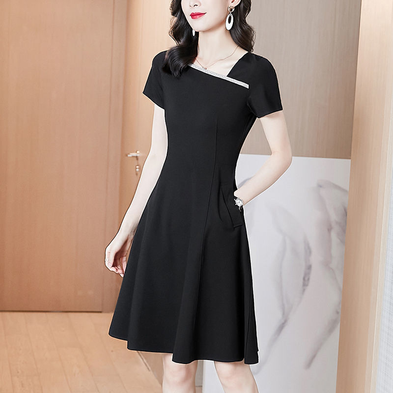 風ドレス夏ハイエンドレトロブラックショー気質2023リトルブラックドレス 母の日 風ドレス夏ハイエンドレトロブラックショー気質2023リトルブラックドレス 母の日