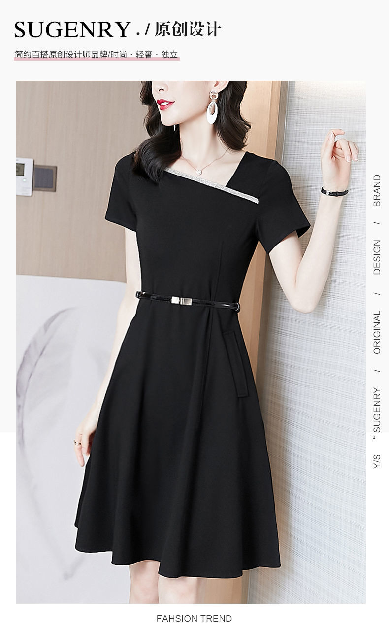 風ドレス夏ハイエンドレトロブラックショー気質2023リトルブラックドレス 母の日 風ドレス夏ハイエンドレトロブラックショー気質2023リトルブラックドレス 母の日