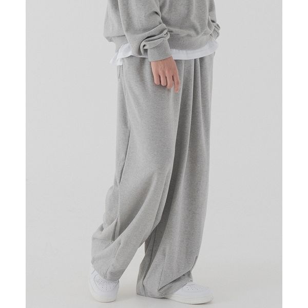 (Pianer) エッセンシャルバルーンスウェットパンツ (メランジ) (Pianer) エッセンシャルバルーンスウェットパンツ (メランジ)