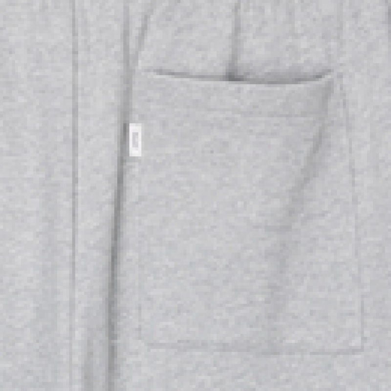 Dunst メンズユニセックスレザーロゴワイドスウェットパンツメランジグレー M UDPA4C102G2 Dunst メンズユニセックスレザーロゴワイドスウェットパンツメランジグレー M UDPA4C102G2