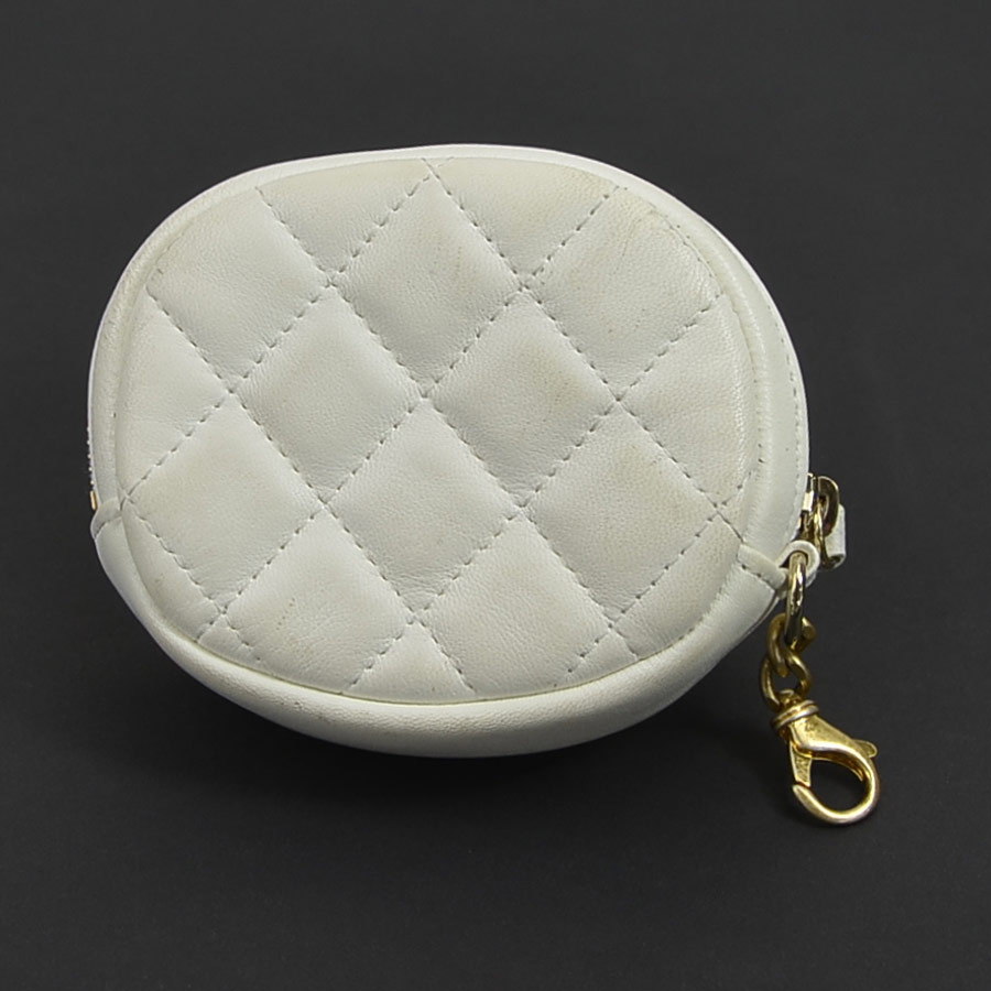 斜め掛けショルダーバッグ ココマーク ツイード/レザー/メタル ホワイト/ブラック/ゴールド/シルバー レディース e57437a pattayablatt.com