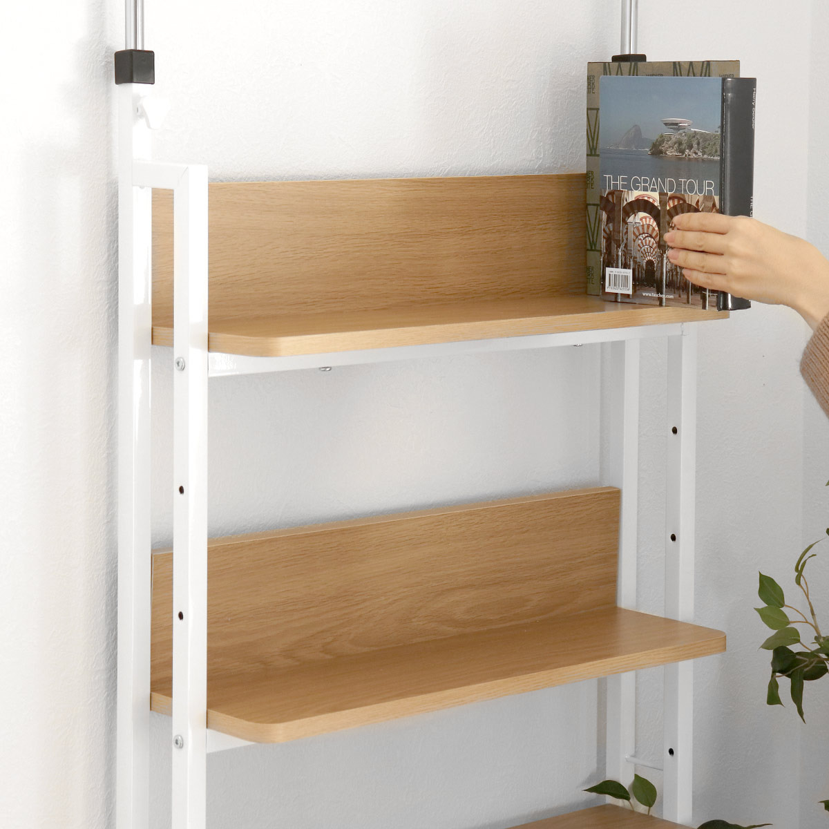 突っ張り オープンラック 幅60cm 棚 ボックス 自由組換 収納 突っ張り棚 スリム 壁面収納 つっぱり ラック 壁面ラック 壁面 天井つっぱり ディスプレイラック ウォールシェルフ
