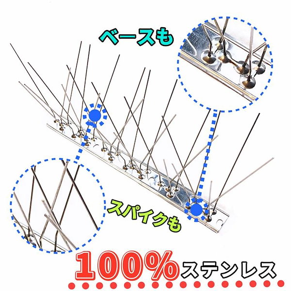 Qoo10] 鳥よけ 鳩よけ カラスよけ 【総長：１０