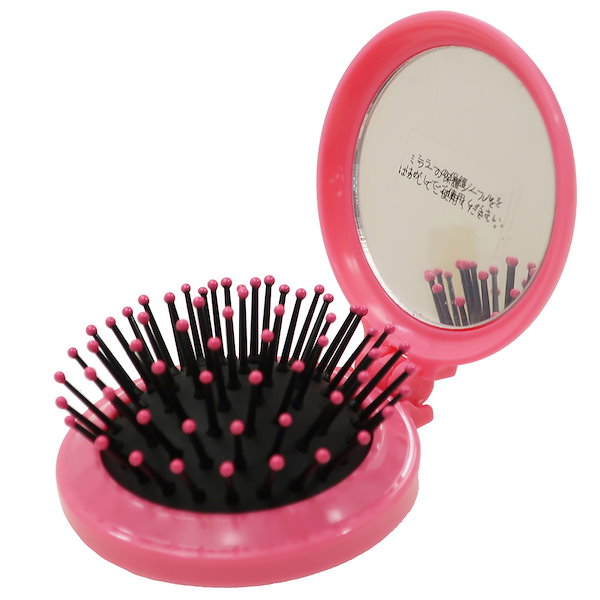 Qoo10] 粧美堂 ミニーマウス ヘアブラシ 折りたたみ ブ