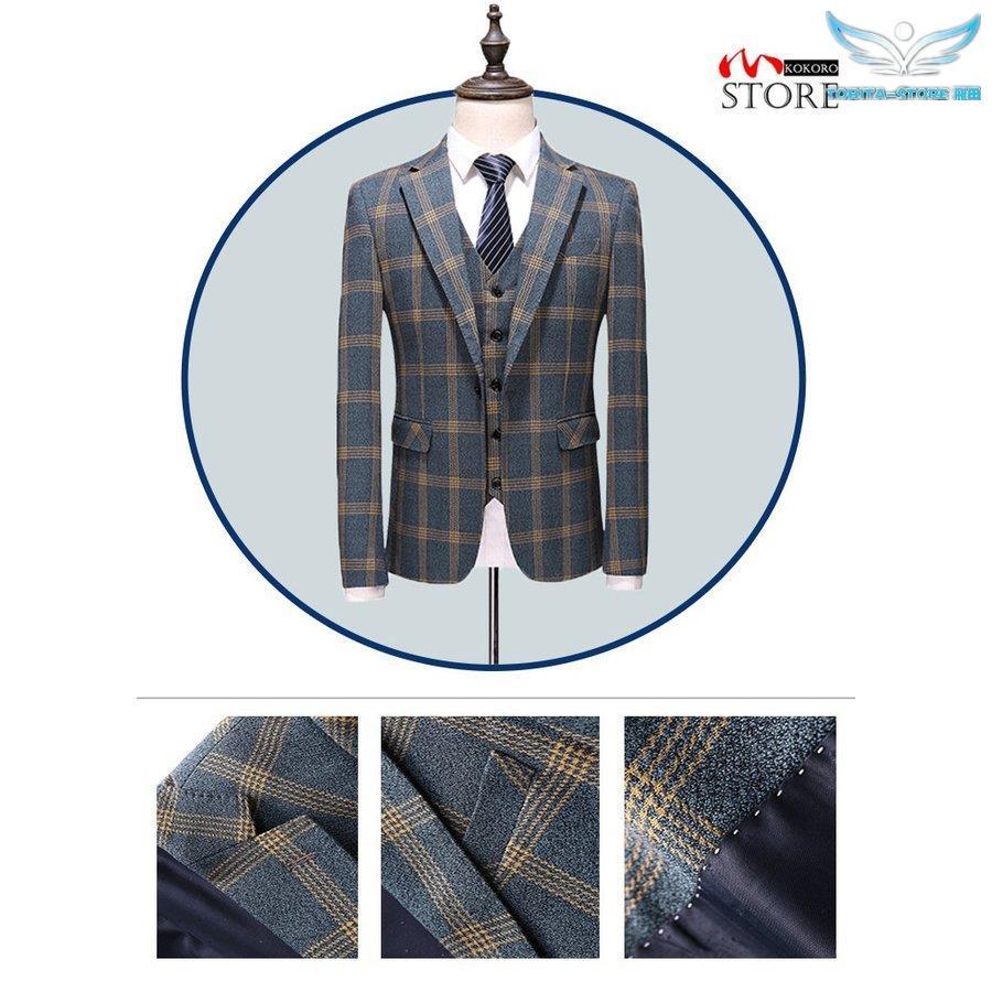 3ピーススーツ メンズ 結婚式 ビジネススーツ 紳士 スリーピース スリーピー 細身 1つボタン チェック柄 スーツ セットアップ 3ピーススーツ メンズ 結婚式 ビジネススーツ 紳士 スリーピース スリーピー 細身 1つボタン チェック柄 スーツ セットアップ