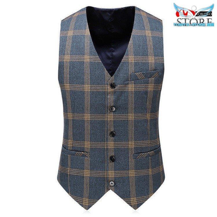 3ピーススーツ メンズ 結婚式 ビジネススーツ 紳士 スリーピース スリーピー 細身 1つボタン チェック柄 スーツ セットアップ 3ピーススーツ メンズ 結婚式 ビジネススーツ 紳士 スリーピース スリーピー 細身 1つボタン チェック柄 スーツ セットアップ