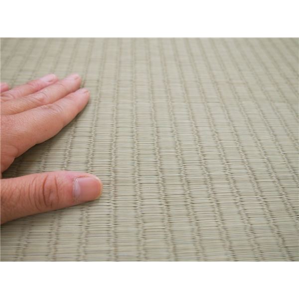 い草 上敷き/ラグマット 江戸間 6帖 日本製 引目織 琥珀 こはく リビング ダイニング 客間 仏間 い草 上敷き/ラグマット 江戸間 6帖 日本製 引目織 琥珀 こはく リビング ダイニング 客間 仏間