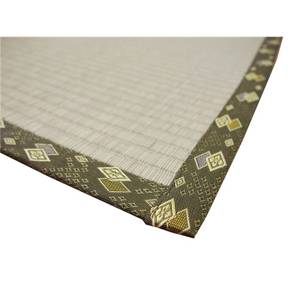 い草 上敷き/ラグマット 江戸間 6帖 日本製 引目織 琥珀 こはく リビング ダイニング 客間 仏間 い草 上敷き/ラグマット 江戸間 6帖 日本製 引目織 琥珀 こはく リビング ダイニング 客間 仏間