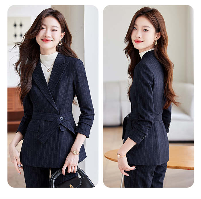 セットアップ レディース パンツスーツ 春 秋 セレモニースーツ ジャケット パンツ 2点セット 無地 スーツ ストライプ柄 女性 オフィス 着回し キレイめ 入学式 大人 おしゃれ 大きいサイズ フ